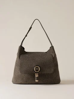 Vedi Tutti|Borse Hobo<Borbonese PREMIERE BORSA HOBO MEDIUM CLAY GREY