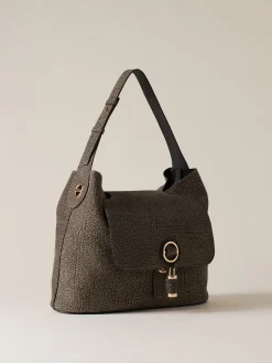 Vedi Tutti|Borse Hobo<Borbonese PREMIERE BORSA HOBO MEDIUM CLAY GREY