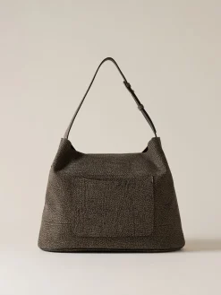 Vedi Tutti|Borse Hobo<Borbonese PREMIERE BORSA HOBO MEDIUM CLAY GREY