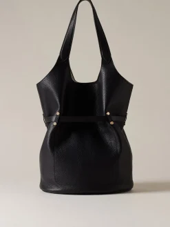 Vedi Tutti|Borse A Spalla<Borbonese PREMIERE SECCHIELLO LARGE NERO/CLAY GREY