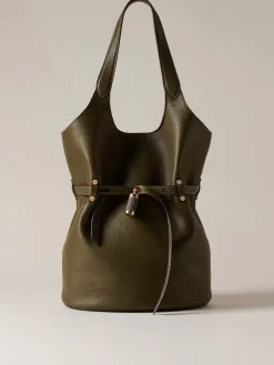 Vedi Tutti|Borse A Spalla<Borbonese PREMIERE SECCHIELLO LARGE OLIVE/CLAY GREY
