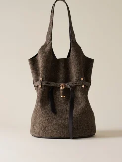 Vedi Tutti|Borse A Spalla<Borbonese PREMIERE SECCHIELLO LARGE CLAY GREY