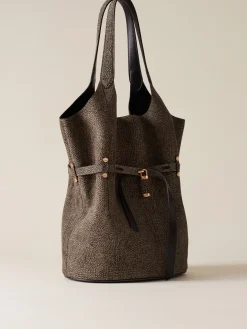 Vedi Tutti|Borse A Spalla<Borbonese PREMIERE SECCHIELLO LARGE CLAY GREY