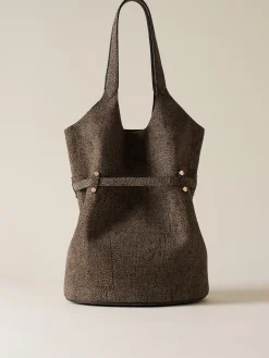 Vedi Tutti|Borse A Spalla<Borbonese PREMIERE SECCHIELLO LARGE CLAY GREY