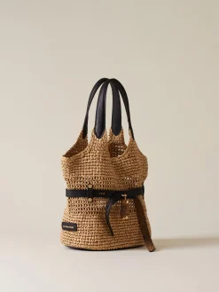 Vedi Tutti|Borse A Spalla<Borbonese PREMIERE SECCHIELLO SMALL NATURALE/NERO