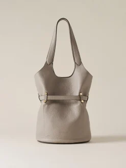 Vedi Tutti|Borse A Spalla<Borbonese PREMIERE SECCHIELLO SMALL SILVER SCREEN/GRIGIO
