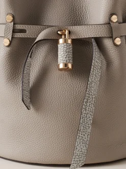 Vedi Tutti|Borse A Spalla<Borbonese PREMIERE SECCHIELLO SMALL SILVER SCREEN/GRIGIO