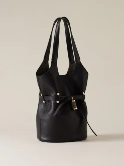 Vedi Tutti|Borse A Spalla<Borbonese PREMIERE SECCHIELLO SMALL NERO/CLAY GREY