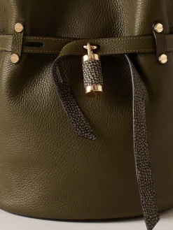 Vedi Tutti|Borse A Spalla<Borbonese PREMIERE SECCHIELLO SMALL OLIVE/CLAY GREY