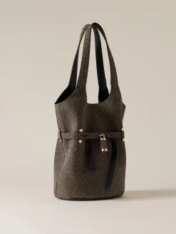 Vedi Tutti|Borse A Spalla<Borbonese PREMIERE SECCHIELLO SMALL CLAY GREY