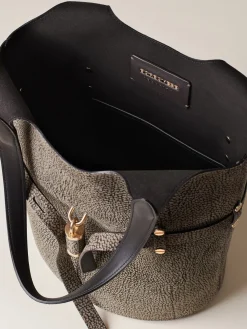 Vedi Tutti|Borse A Spalla<Borbonese PREMIERE SECCHIELLO SMALL CLAY GREY