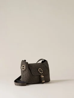 Vedi Tutti|Premiere<Borbonese PREMIERE TRACOLLA SMALL CLAY GREY