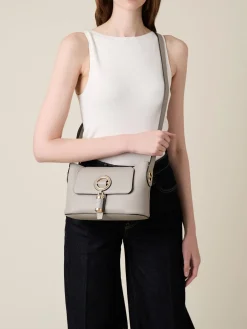 Vedi Tutti|Premiere<Borbonese PREMIER TRACOLLA SMALL SILVER SCREEN/GRIGIO