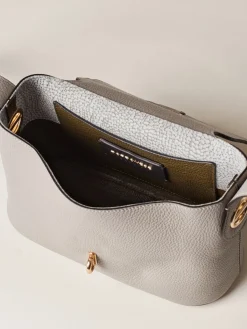 Vedi Tutti|Premiere<Borbonese PREMIER TRACOLLA SMALL SILVER SCREEN/GRIGIO