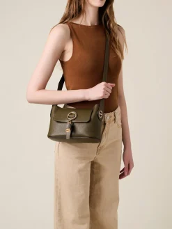 Vedi Tutti|Premiere<Borbonese PREMIER TRACOLLA SMALL OLIVE/CLAY GREY