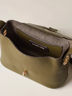 Vedi Tutti|Premiere<Borbonese PREMIER TRACOLLA SMALL OLIVE/CLAY GREY