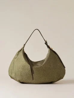 Vedi Tutti|Borse Hobo<Borbonese PRIVE BORSA HOBO MEDIUM OLIVE
