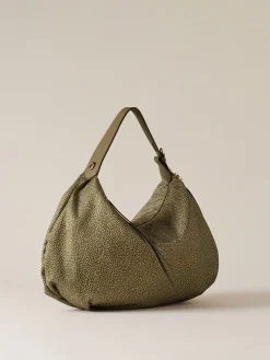 Vedi Tutti|Borse Hobo<Borbonese PRIVE BORSA HOBO MEDIUM OLIVE