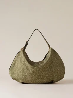 Vedi Tutti|Borse Hobo<Borbonese PRIVE BORSA HOBO MEDIUM OLIVE