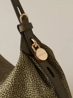 Vedi Tutti|Borse Hobo<Borbonese PRIVE BORSA HOBO MEDIUM OLIVE