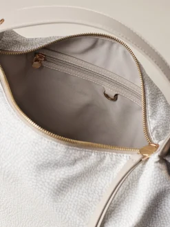 Vedi Tutti|Borse Hobo<Borbonese PRIVE BORSA HOBO MEDIUM WHITE COTTON