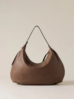 Vedi Tutti|Borse Hobo<Borbonese PRIVE BORSA HOBO MEDIUM MUD
