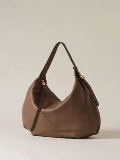 Vedi Tutti|Borse Hobo<Borbonese PRIVE BORSA HOBO MEDIUM MUD