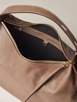 Vedi Tutti|Borse Hobo<Borbonese PRIVE BORSA HOBO MEDIUM MUD