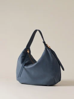 Vedi Tutti|Borse Hobo<Borbonese PRIVE BORSA HOBO MEDIUM BLU LAPIS