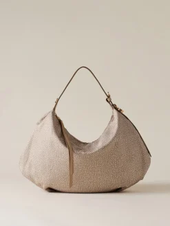 Vedi Tutti|Borse Hobo<Borbonese PRIVE BORSA HOBO MEDIUM SABBIA