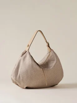 Vedi Tutti|Borse Hobo<Borbonese PRIVE BORSA HOBO MEDIUM SABBIA