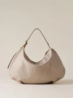 Vedi Tutti|Borse Hobo<Borbonese PRIVE BORSA HOBO MEDIUM SABBIA