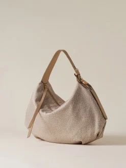 Vedi Tutti|Borse Hobo<Borbonese PRIVE BORSA HOBO MEDIUM SABBIA