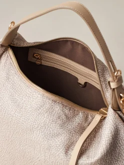 Vedi Tutti|Borse Hobo<Borbonese PRIVE BORSA HOBO MEDIUM SABBIA