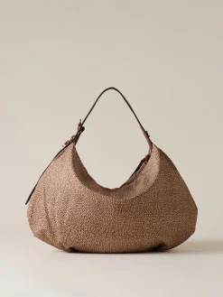 Vedi Tutti|Borse Hobo<Borbonese PRIVE BORSA HOBO MEDIUM BEIGE/MARRONE