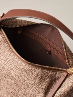 Vedi Tutti|Borse Hobo<Borbonese PRIVE BORSA HOBO MEDIUM BEIGE/MARRONE