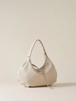 Vedi Tutti|Borse Hobo<Borbonese PRIVE BORSA HOBO SMALL WHITE COTTON