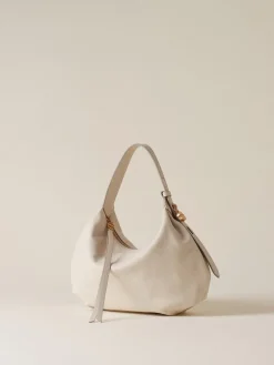 Vedi Tutti|Borse Hobo<Borbonese PRIVE BORSA HOBO SMALL WHITE COTTON