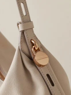 Vedi Tutti|Borse Hobo<Borbonese PRIVE BORSA HOBO SMALL WHITE COTTON