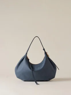 Vedi Tutti|Borse Hobo<Borbonese PRIVE BORSA HOBO SMALL BLU LAPIS