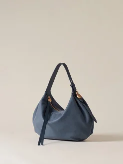 Vedi Tutti|Borse Hobo<Borbonese PRIVE BORSA HOBO SMALL BLU LAPIS