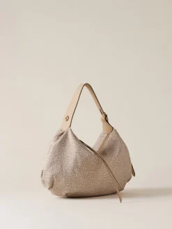 Vedi Tutti|Borse Hobo<Borbonese PRIVE BORSA HOBO SMALL SABBIA