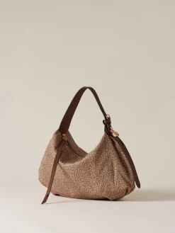 Vedi Tutti|Borse Hobo<Borbonese PRIVE BORSA HOBO SMALL BEIGE/MARRONE