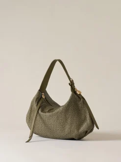 Vedi Tutti|Borse Hobo<Borbonese PRIVE BORSA HOBO SMALL OLIVE