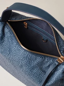 Vedi Tutti|Borse Hobo<Borbonese PRIVE BORSA HOBO SMALL BLU LAPIS