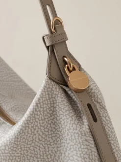 Vedi Tutti|Borse Hobo<Borbonese PRIVE BORSA HOBO SMALL WHITE COTTON