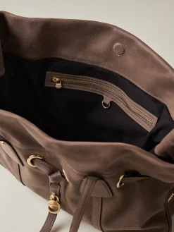 Vedi Tutti|Borse A Spalla<Borbonese PRIVE BORSA SHOPPING LARGE MUD
