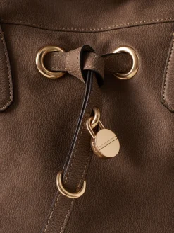 Vedi Tutti|Borse A Spalla<Borbonese PRIVE BORSA SHOPPING LARGE MUD