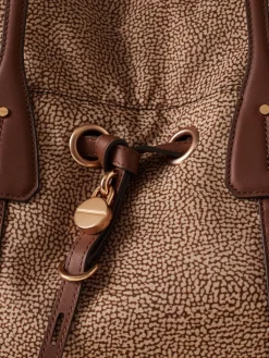 Vedi Tutti|Borse A Spalla<Borbonese PRIVE BORSA SHOPPING LARGE BEIGE/MARRONE