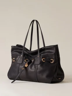 Vedi Tutti|Borse A Spalla<Borbonese PRIVE BORSA SHOPPING LARGE NERO